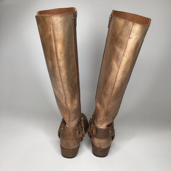 Frye Carson Harness Tall Western Boot in Chocolate Size 6. - Picture 6 of 16